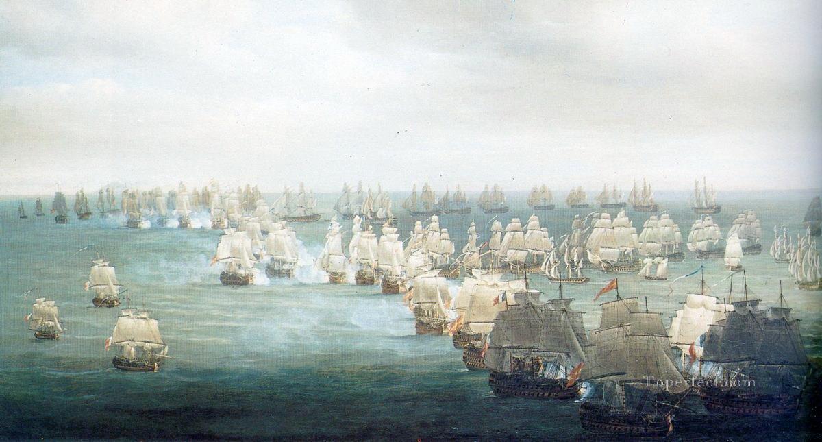 Trafalgar Sea Warfare Oil Paintings